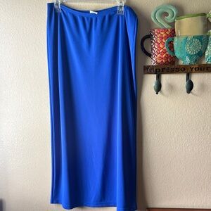 Royal Blue Women's Maxi Skirt - Sleek Everyday Style